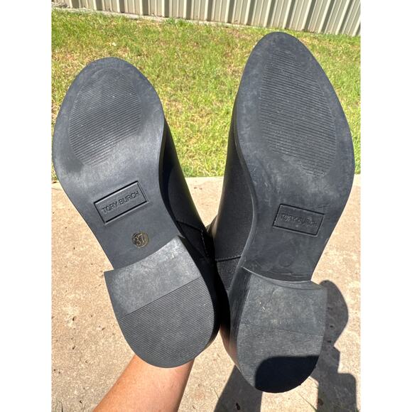Tory Burch Black Leather Chelsea Boot 37 - Picture 6 of 8